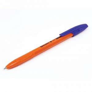 Ручка шариковая BRAUBERG X-333 Orange, СИНЯЯ, корпус оранжев