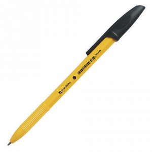 Ручка шариковая BRAUBERG X-333 Orange, ЧЕРНАЯ, корпус оранже