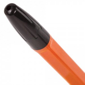 Ручка шариковая BRAUBERG X-333 Orange, ЧЕРНАЯ, корпус оранже