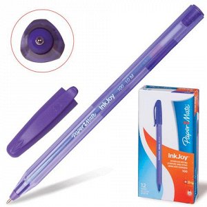 Ручка шариковая PAPER MATE Inkjoy 100, ФИОЛЕТОВАЯ, корпус то