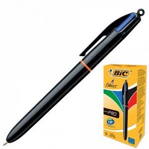 Ручка шариковая BIC автомат. "4 Colours Pro", 4цвета, корп ч