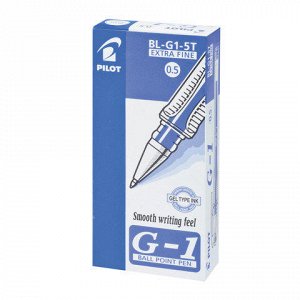 Ручка гелевая PILOT BL-G1-5T "Extra Fine G-1", корпус прозра