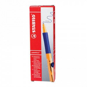 Ручка гелевая STABILO "PointVisco", корпус сине-оранж, толщ.