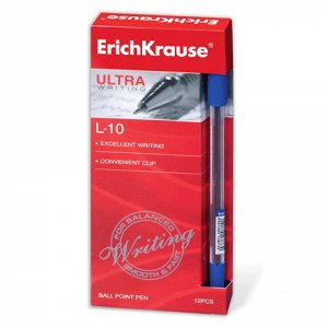 Ручка шариковая масляная ERICH KRAUSE Ultra-10, корпус прозр