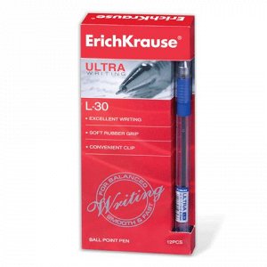 Ручка шариковая масляная ERICH KRAUSE Ultra-30, корпус прозр
