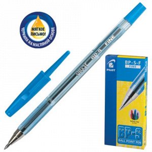 Ручка шариковая масляная PILOT BP-S, корпус тониров. синий,