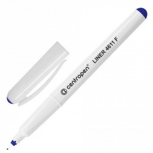 Ручка капиллярная CENTROPEN, трехгранная, корпус белый, толщ