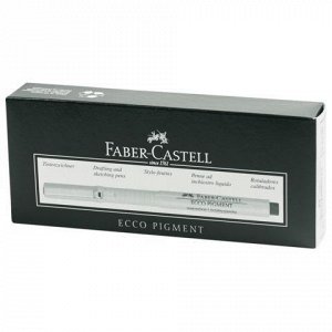 Ручка капиллярная FABER-CASTELL Ecco Pigment, корпус серый,