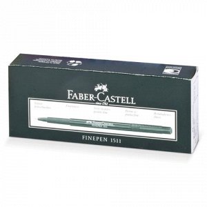 Ручка капиллярная FABER-CASTELL Finepen 1511, корпус зеленый