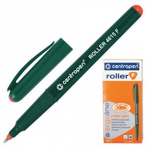 Ручка-роллер CENTROPEN, трехгранная, корпус зеленый, узел 0,