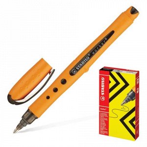 Ручка-роллер STABILO Worker, оранжевый корпус soft-touch, уз