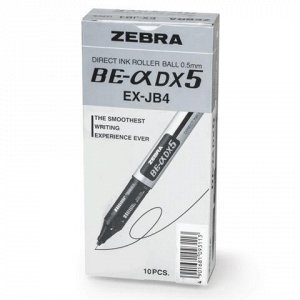 Ручка-роллер ZEBRA Zeb-Roller DX5, корпус серебристый, узел