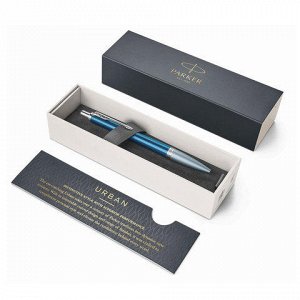 Ручка шариковая PARKER Urban Premium Dark Blue CT, темно-син