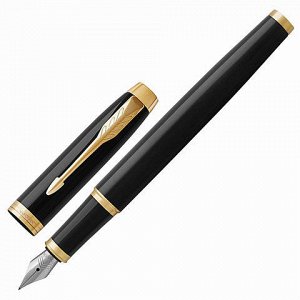 Ручка перьевая PARKER IM Core Black Lacquer GT, черный глянц