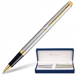 Ручка-роллер WATERMAN Hemisphere Steel GT, корпус серебристы