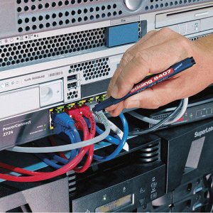 Маркеры для кабелей различных видов EDDING 8407, НАБОР 4шт., 0,3мм, (черн,красн,син,зел), E-8407/4S