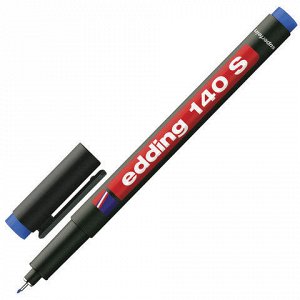 Маркер для пленок и глянцевых поверхностей EDDING 140, 0,3 мм, метал.наконечник, синий, E-140/3