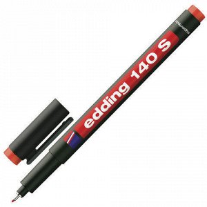 Маркер для пленок и глянцевых поверхностей EDDING 140, 0,3 мм,метал.наконечник,красный,E-140/2