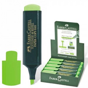 Текстмаркер FABER-CASTELL толщ. письма 1-5мм, флюор. зелёный, FC154863