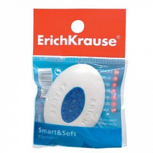 Резинка стирательная ERICH KRAUSE "Smart&Soft", овальная, 57