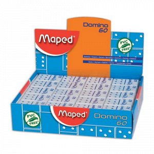 Резинка стирательная MAPED (Франция) "Domino 60", 28х19х8,8м