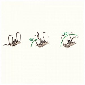 Папка-регистратор LEITZ, механизм 180°, покрытие пластик, 80