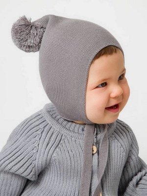 Шапочка детская Amarobaby Pure Love Nice вязаная, серый