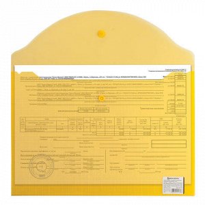Папка-конверт с кнопкой BRAUBERG "My CLEAR BAG", А4, до 100