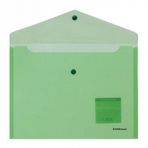 Папка-конверт с кнопкой формат B5 (282х229 мм), ассорти, 0,1