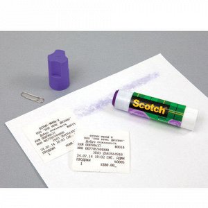 Клей-карандаш SCOTCH обесцвечивающийся, фиолетовый, 15 г,611