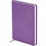 Ежедневник датированный 2025г., А6, 176л., твердый переплет, кожзам, BG &quot;Winner. Light purple&quot;, фиолетовый