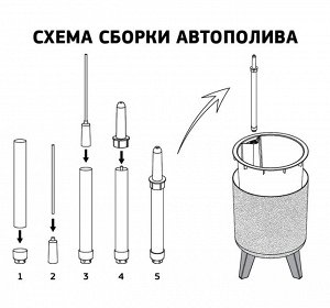 Кашпо 11,0л Д25,0см [ФЛОРИАН] БЕЛЫЙ РОТАНГ со вставкой с автополивом