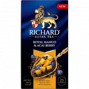 Ричард Royal Mango & Acai berry 25 пак. черн. *12