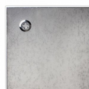 Доска магнитно-маркерная стеклянная, белая, 60х90см, 3 магни