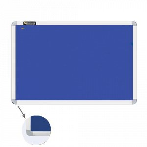 Доска c текстильным покрытием для объявлений (60х90см) синяя