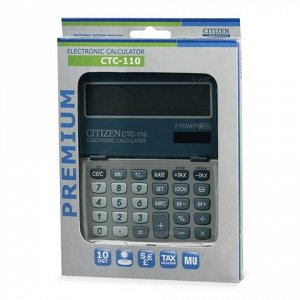 Калькулятор CITIZEN карманный CTC-110WB, 10 разрядов, двойно