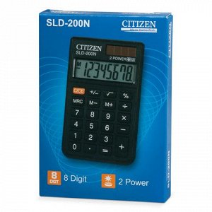 Калькулятор CITIZEN карманный SLD-200N, 8 разрядов, двойное