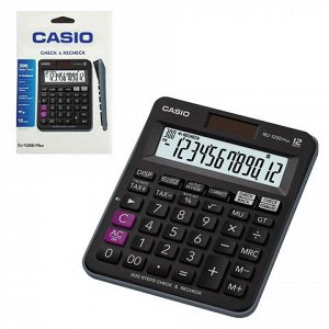 Калькулятор CASIO настольный MJ-120DPLUS-W, 12 разряд, двойн