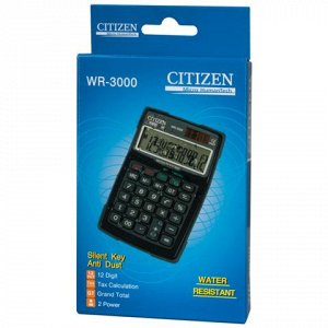 Калькулятор CITIZEN водопыленепроницаемый WR-3000, 12 разряд