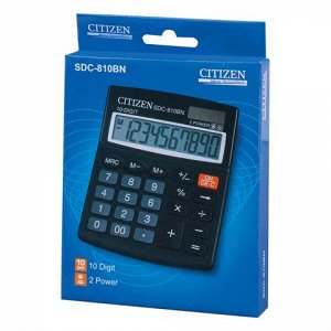 Калькулятор CITIZEN настольный SDC-810BN, 10 разрядов, двойн