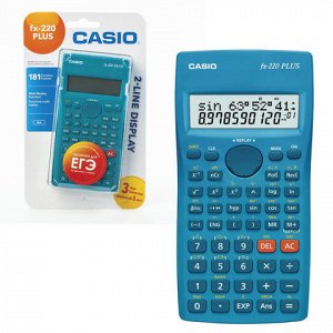 Калькулятор CASIO инженерный FX-220PLUS-S, 181 функия, пит.о