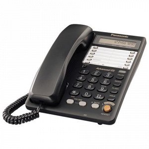 Телефон PANASONIC KX-TS2365RUB,пам 30 ном., ЖК диспл с часам