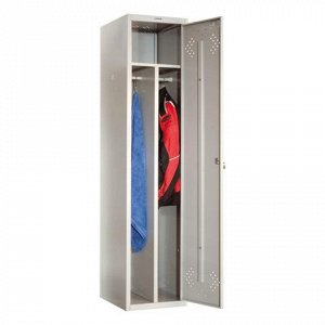 Шкаф металлический для одежды ПРАКТИК "LS-11-40D", 2 отделен
