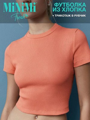 Футболка укороченная хлопок