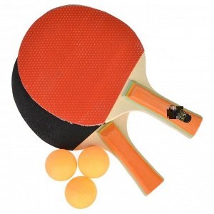 Набор для настольного тенниса в чехле: ракетка 2 шт., мяч 3 шт.
