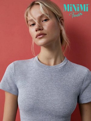 Футболка укороченная хлопок