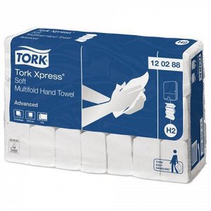 Полотенца бум. 136шт, TORK (Система H2) Advanced, КОМПЛЕКТ 2