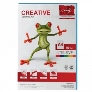 Бумага CREATIVE color (Креатив) А4, 80г/м, 100 л. интенсив г