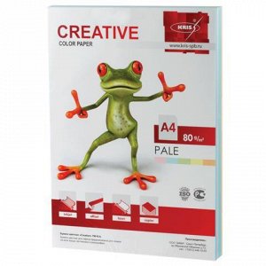 Бумага CREATIVE color (Креатив) А4, 80г/м, 250 л. (5 цв.х50л