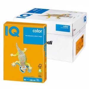 Бумага IQ (АйКью) color А4, 80 г/м, 100 л., умеренно-интенси